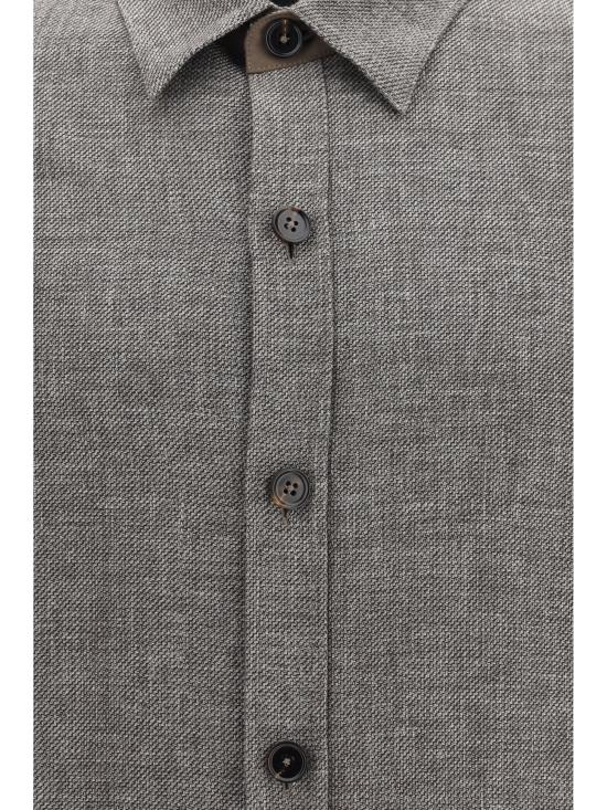 26SS 에르메네질도제냐 긴팔 셔츠 UHV75A3SOT52M09G 054 GREY - ERMENEGILDO ZEGNA