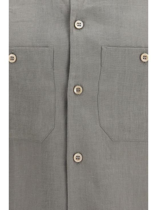 26SS 브루넬로 쿠치넬리 긴팔 셔츠 MA6980658 C1063 KHAKI - BRUNELLO CUCINELLI