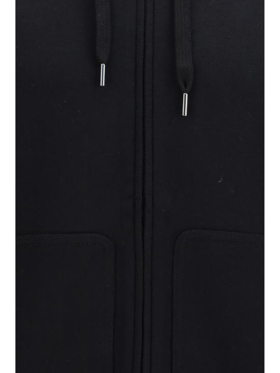 26SS 브루넬로 쿠치넬리 민소매 테크노 코튼 플리스 후드 집업 MW8639079G C101 BLACK - BRUNELLO CUCINELLI