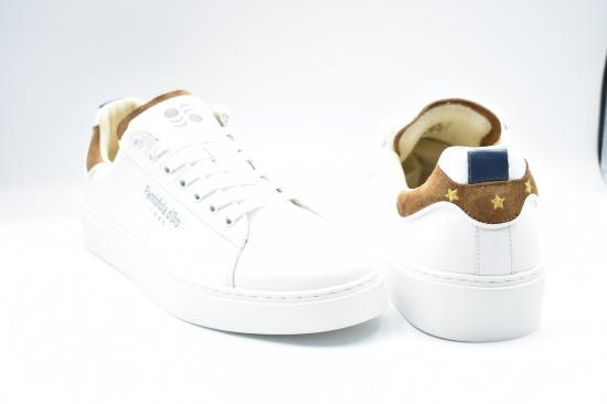 26SS 판토폴라도로 스니커즈 B01T52 ELBA MARRONE BIANCO - PANTOFOLA D'ORO