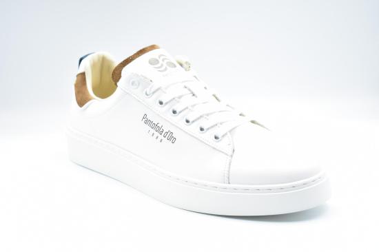 26SS 판토폴라도로 스니커즈 B01T52 ELBA MARRONE BIANCO - PANTOFOLA D'ORO