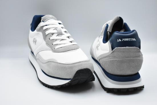 26SS 라 마티나 스니커즈 060 A60 TEX FABRIC GRIGIO BIANCO - LA MARTINA