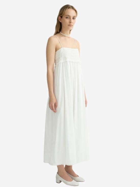  포제 롱 원피스 포세 다니엘 빈티지 화이트 드레스 - POSSE