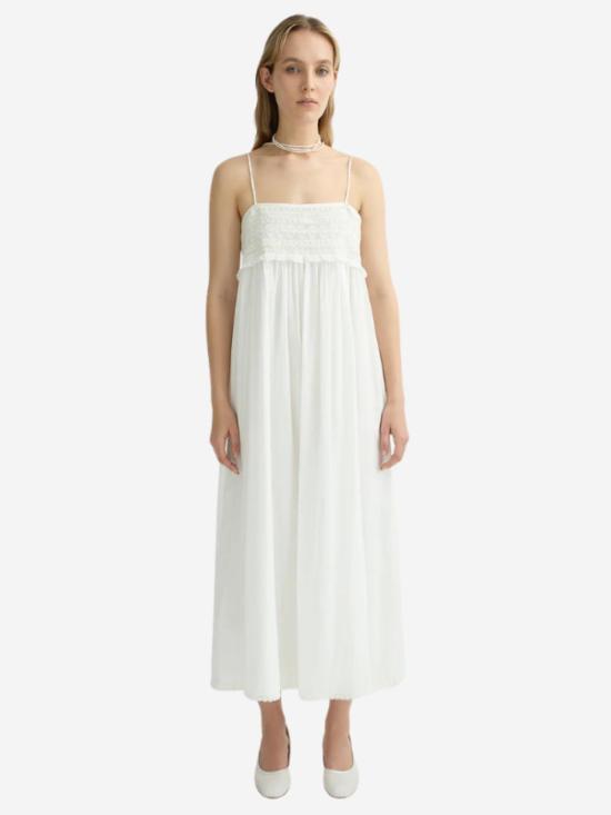  포제 롱 원피스 포세 다니엘 빈티지 화이트 드레스 - POSSE