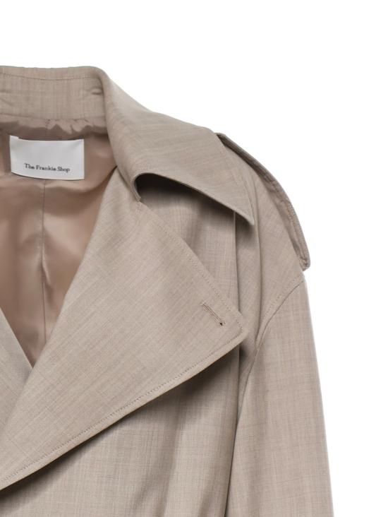 26SS 더프랭키샵 코트 TRFS22023276 Beige m lange - THE FRANKIE SHOP