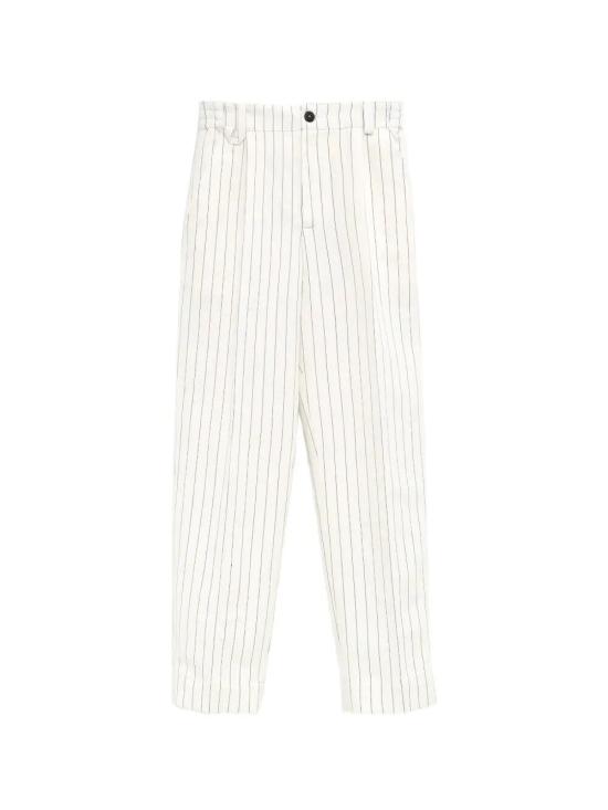26SS 자크뮈스 스트레이트 팬츠 26EPAM00131AW00745 1MJ JACQUARD TENNIS STRIPES WHITE