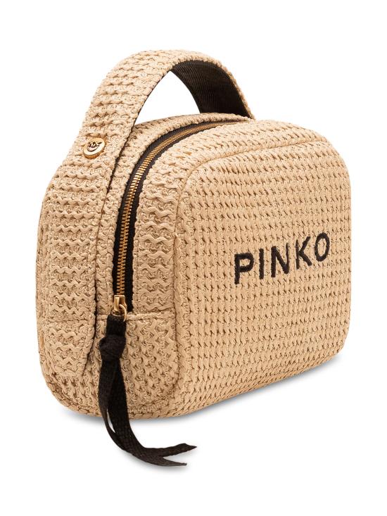 26SS 핑코 토트백 106717A39Y HZ3Q PAGLIA NERO ANTIQUE GOLD - PINKO