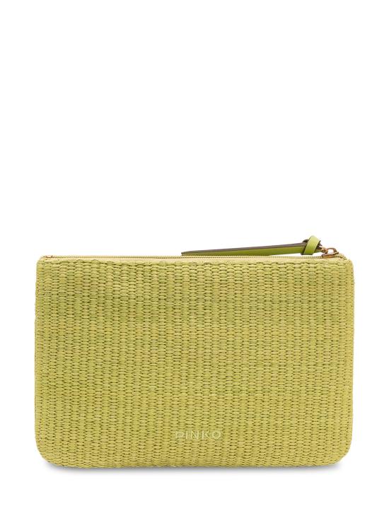 26SS 핑코 클러치/파우치 106763A39Y VV0Q VERDE MELA ANTIQUE GOLD - PINKO