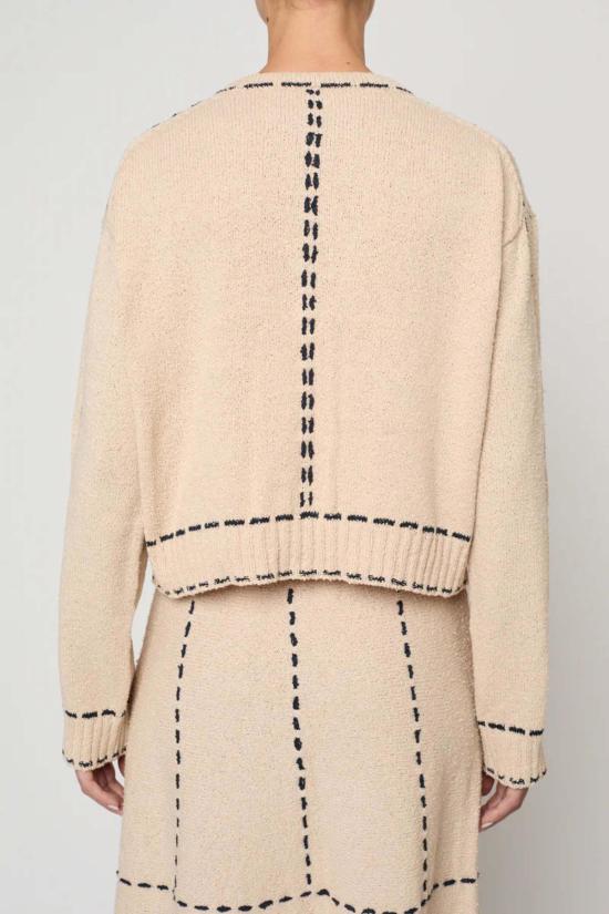  아뜰리에 델핀 가디건 아틀리에 델핀 로티 부클 코튼 스웨터 - ATELIER DELPHINE