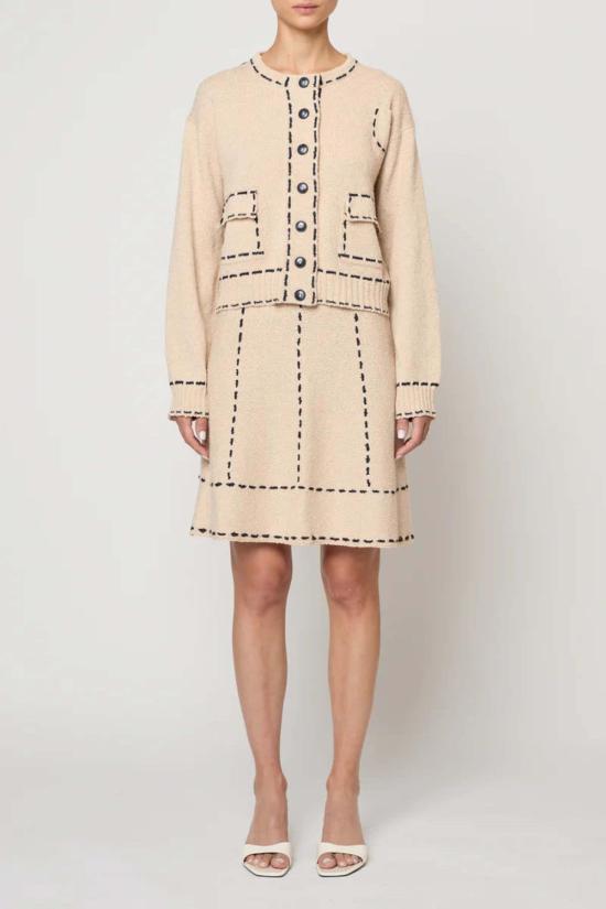  아뜰리에 델핀 가디건 아틀리에 델핀 로티 부클 코튼 스웨터 - ATELIER DELPHINE