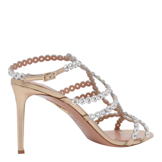 26SS 아쿠아주라 샌들 MRUMIDS0 NPLSOG Gold - AQUAZZURA