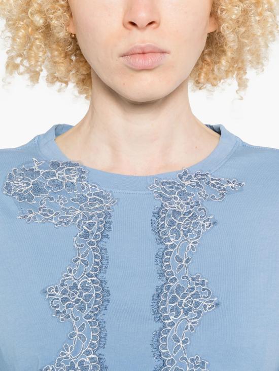 26SS 에르마노 피렌제 반팔 티셔츠 D48EL029EE3MF157 MF157 DENIM CHIARO - ERMANNO FIRENZE