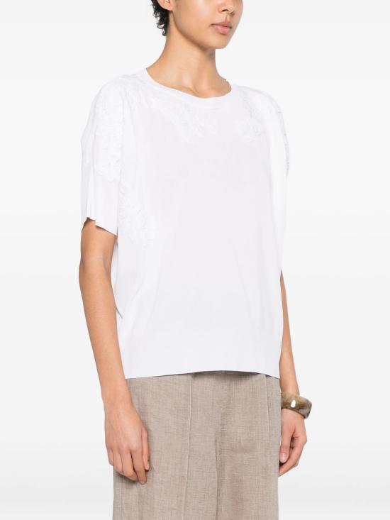 26SS 에르마노 피렌제 반팔 티셔츠 D48EM011EP2MF010 MF010 BIANCO OTTICO - ERMANNO FIRENZE