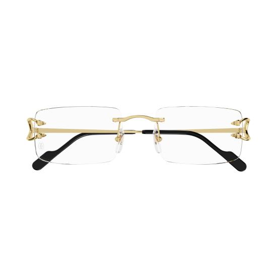 25FW 까르띠에 안경 CT0488O 001 GOLD GOLD TRANSPARENT