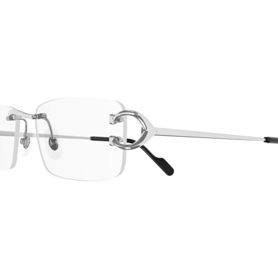 26SS 까르띠에 안경 CT0344O 002 SILVER SILVER TRANSPARENT - CARTIER