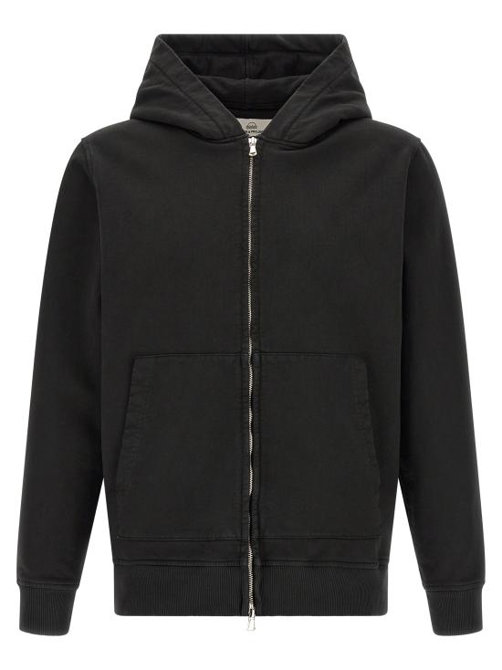 26SS 리비에라 프로젝트 후드 티셔츠 FELPAZIPCAPPUCCIONERO Black