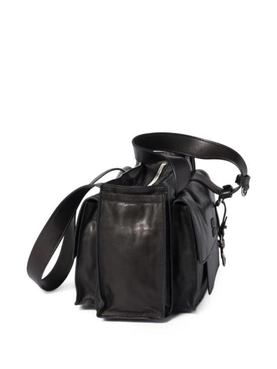 26SS 미우미우 유틸리테 나파 레더 탑 핸들 백 5BG335 2G7QF0002 Black - MIU MIU