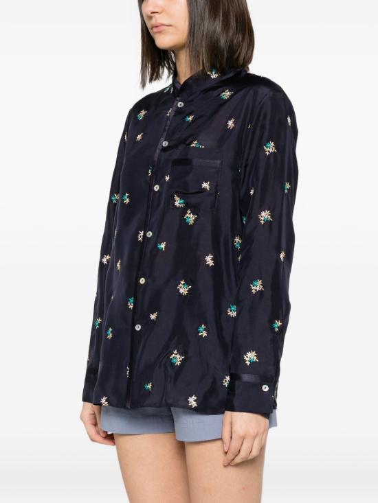 26SS 포르테포르테 블라우스 14868 MYSHIRTMIDNIGHT Mmarrone - FORTE FORTE