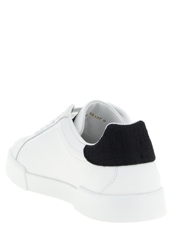 26SS 돌체앤가바나 포르토피노 라이트 스트로벨 스니커즈 CS2395A013789697 White Black - DOLCE & GABBANA