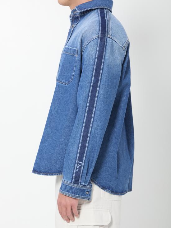 26FW 디올 데님 셔츠 693D589 BLUE - DIOR