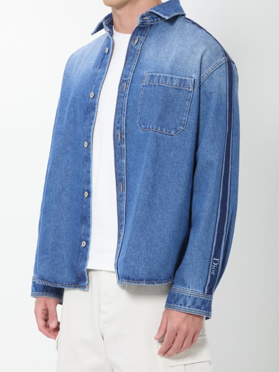 26FW 디올 데님 셔츠 693D589 BLUE - DIOR