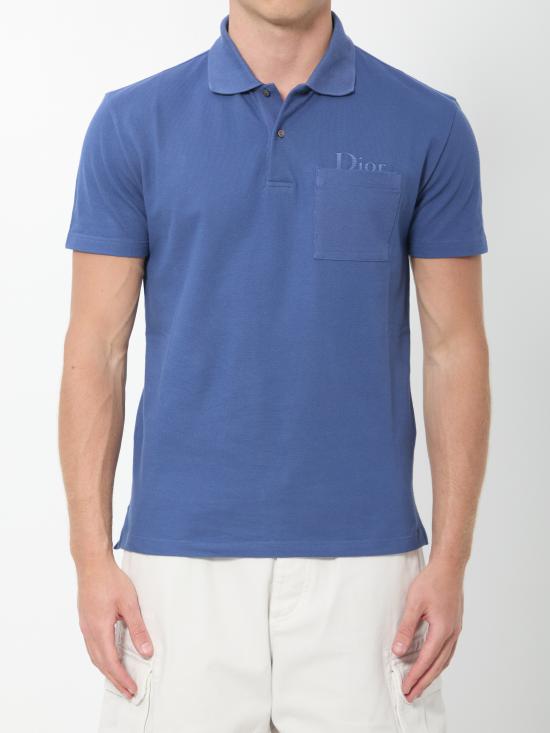 26FW 디올 폴로 티셔츠 683J820 BLUE
