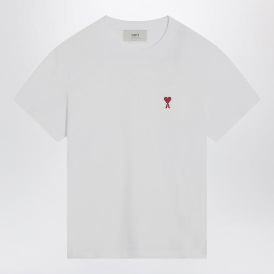 26SS 아미 스몰 하트 로고 티셔츠 BFUTS035724 White