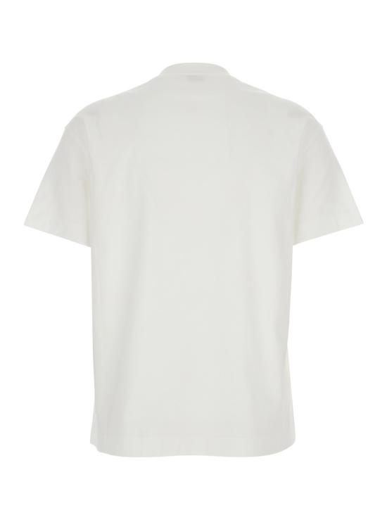 26SS 브루넬로 쿠치넬리 샤이니 탭 코튼 저지 티셔츠 M0T81EC710C6159 White - BRUNELLO CUCINELLI