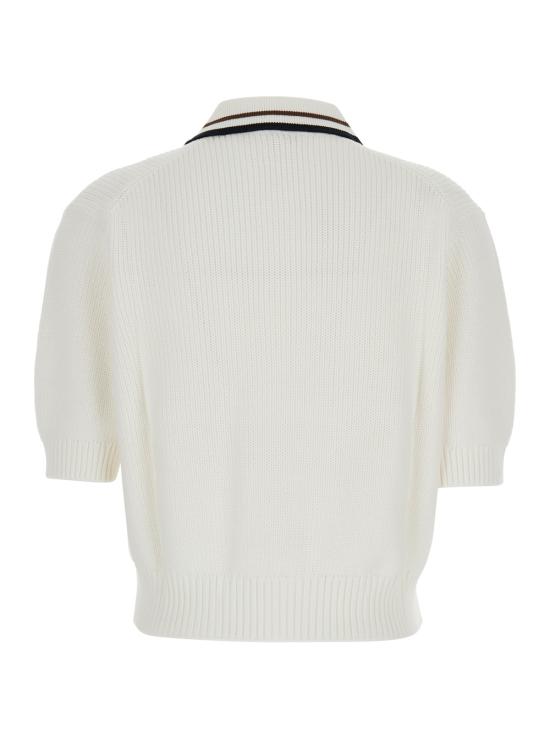 26SS 브루넬로 쿠치넬리 폴로 티셔츠 M19756305CVB62 White - BRUNELLO CUCINELLI