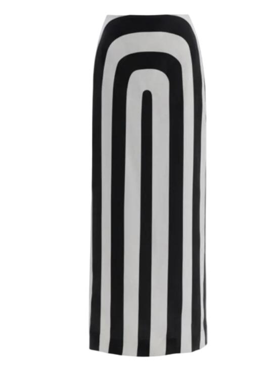  칼라 데 라 크루즈 롱 스커트 브루나 스커트