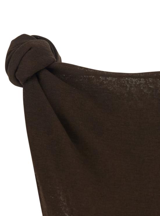 26SS 가니 미디 원피스 A1030487ZWX Brown - GANNI