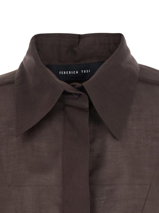 26SS 페데리카 토시 블라우스 4111341569 Brown - FEDERICA TOSI