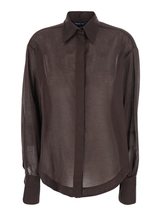 26SS 페데리카 토시 블라우스 4111341569 Brown