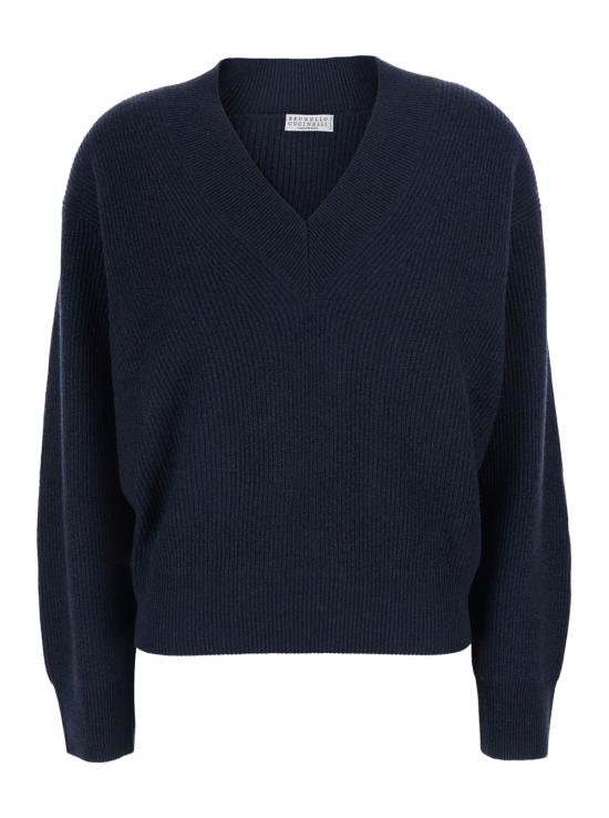 26SS 브루넬로 쿠치넬리 긴팔 티셔츠 M1E224712CXD19 Blu