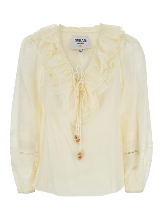 26SS DREAM CATCHER 블라우스 D629XW30X71 White