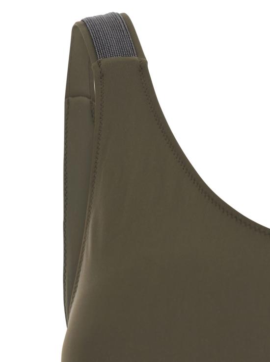 26SS 브루넬로 쿠치넬리 프레셔스 디테일 테크노 저지 베딩 수트 ML902VS699C375 Green - BRUNELLO CUCINELLI