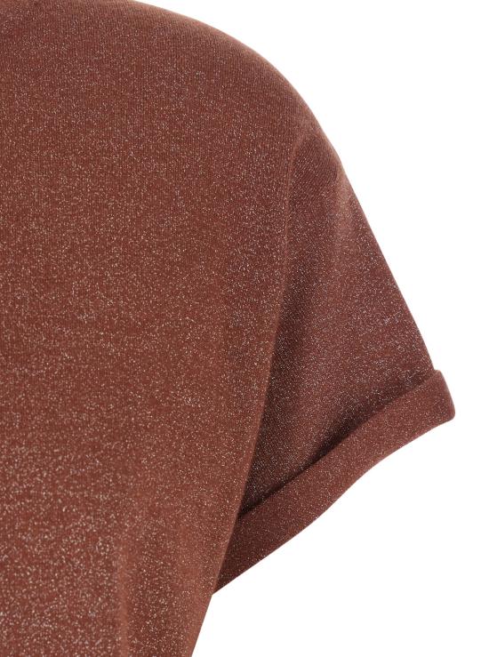 26SS 브루넬로 쿠치넬리 스파클링 캐시미어 실크 니트 티셔츠 M41810000C4182 Beige - BRUNELLO CUCINELLI