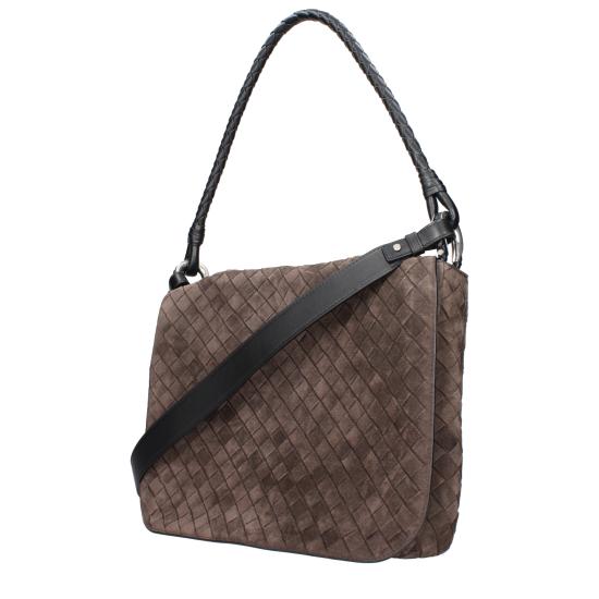 25SS 보테가베네타 스웨이드 숄더백 795074V1QE52610 - BOTTEGA VENETA