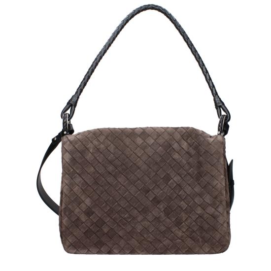 25SS 보테가베네타 스웨이드 숄더백 795074V1QE52610 - BOTTEGA VENETA