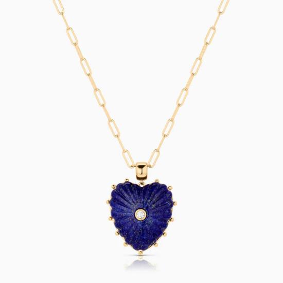  탯치 목걸이/팬던트 Thatch Malene Heart Bail Paperclip Necklace