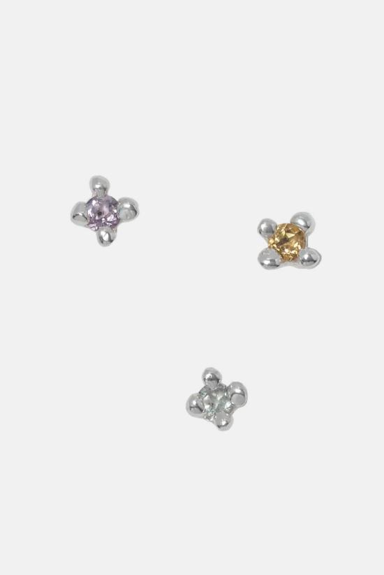  패리스 이어링 파리스 도토 스털링 실버 & 시트린 스터드 귀걸이 - FARIS