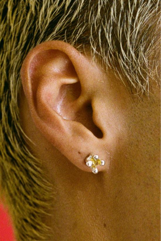  패리스 이어링 파리스 도토 스털링 실버 & 시트린 스터드 귀걸이 - FARIS