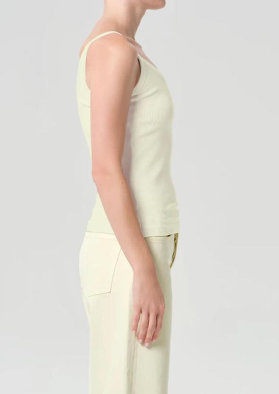  에이골디 민소매 티셔츠 아골드 조던 탱크 레몬 드롭 - AGOLDE