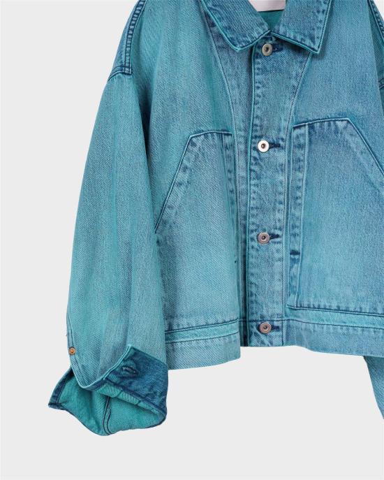  사야카 다비스 뉴욕 데님 자켓 사야카 데이비스 뉴욕 크롭 재킷 - SAYAKA DAVIS NEW YORK