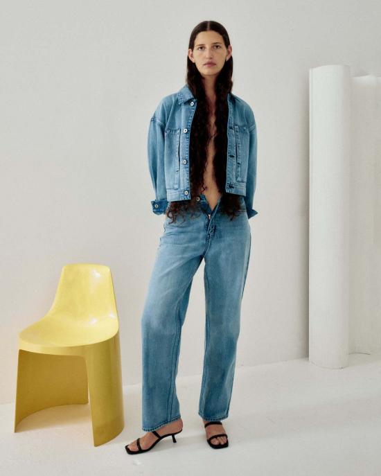  사야카 다비스 뉴욕 데님 자켓 사야카 데이비스 뉴욕 크롭 재킷 - SAYAKA DAVIS NEW YORK