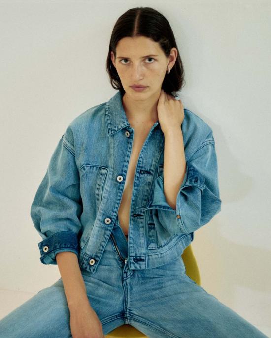  사야카 다비스 뉴욕 데님 자켓 사야카 데이비스 뉴욕 크롭 재킷 - SAYAKA DAVIS NEW YORK