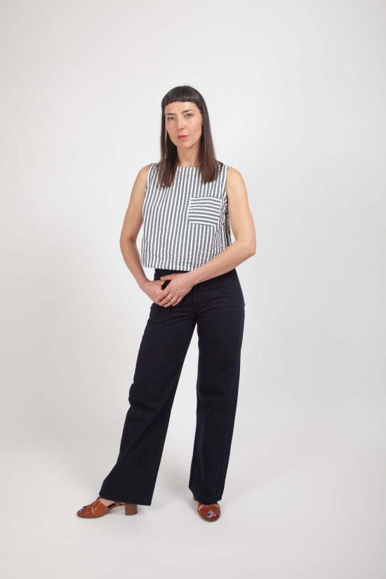  그래블 앤 골드 데님 팬츠 치코 진 라군 - GRAVEL & GOLD