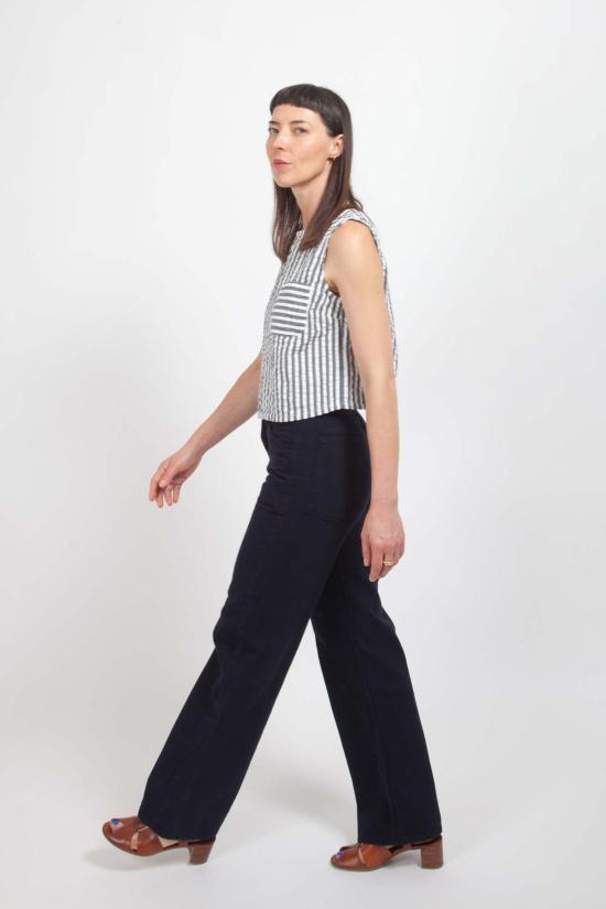  그래블 앤 골드 데님 팬츠 치코 진 라군 - GRAVEL & GOLD