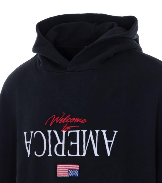 26SS 윌리 차바리아 후드 티셔츠 WCJSY0241 001 Black - WILLY CHAVARRIA