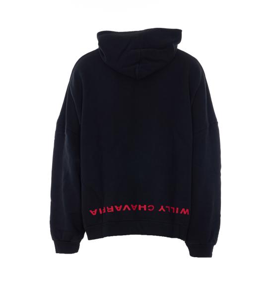 26SS 윌리 차바리아 후드 티셔츠 WCJSY0241 001 Black - WILLY CHAVARRIA